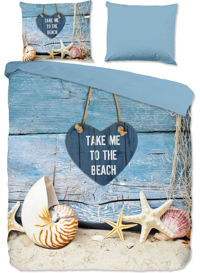 Dekbedovertrek Beach Blauw - Microvezel