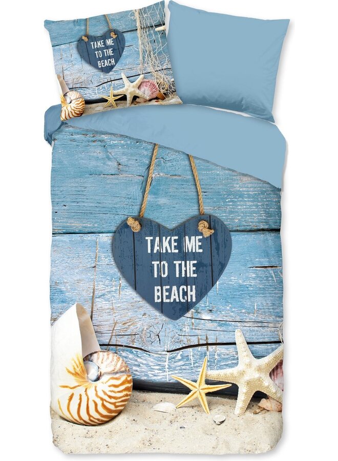 Pure Dekbedovertrek Beach Blauw