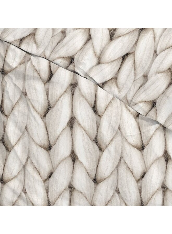 ZO! Home Dekbedovertrek Ayah Creme - Flanel