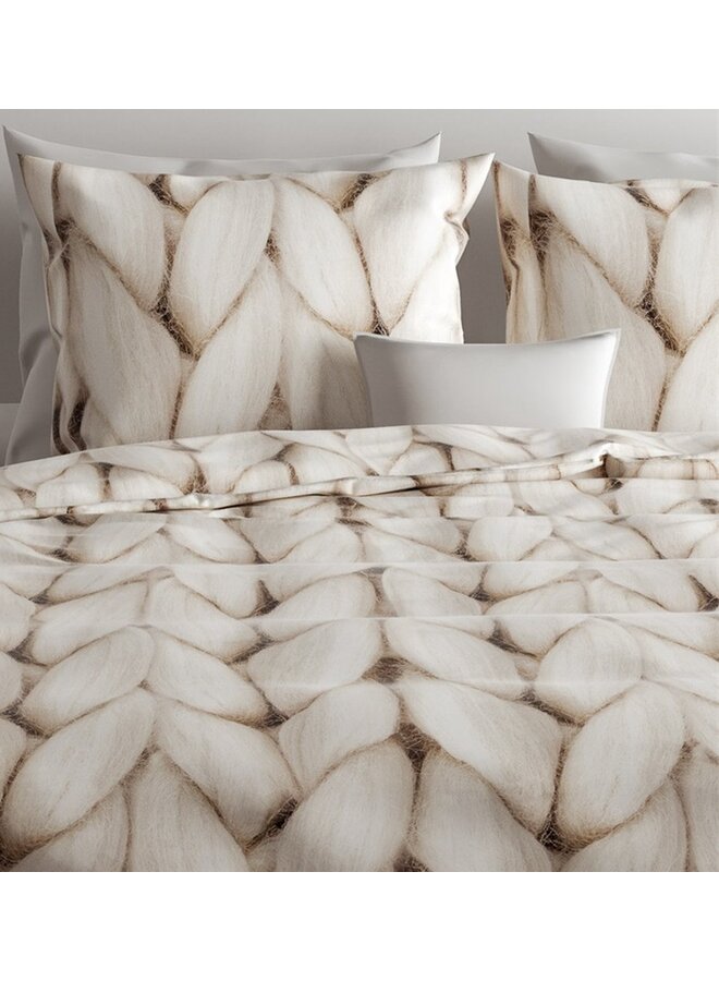 ZO! Home Dekbedovertrek Ayah Creme - Flanel