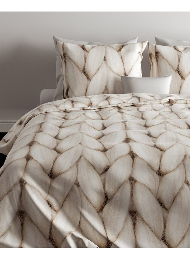 ZO! Home Dekbedovertrek Ayah Creme - Flanel