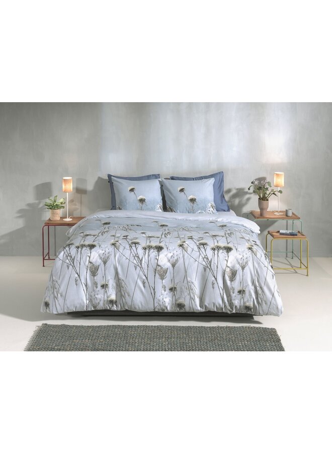 ZO! Home Dekbedovertrek Nashwa Blauw - Flanel