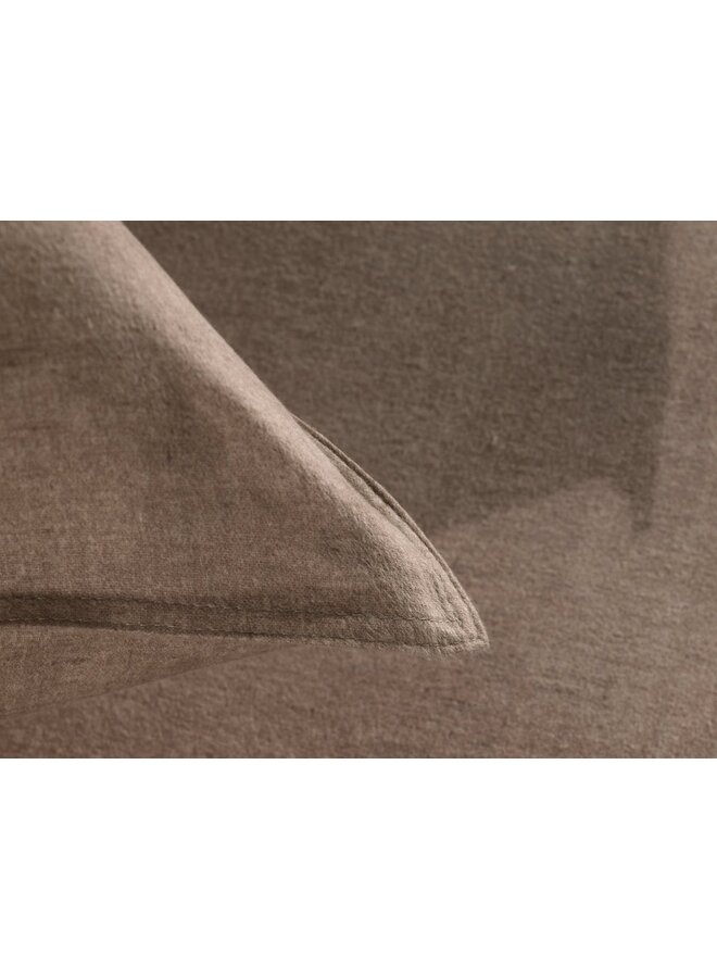 Heckett & Lane Dekbedovertrek Franela Naturel - Flanel