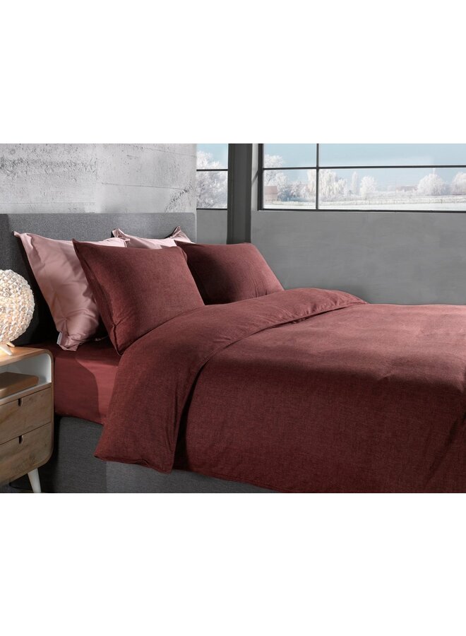 Heckett & Lane Dekbedovertrek Franela Bruin - Flanel