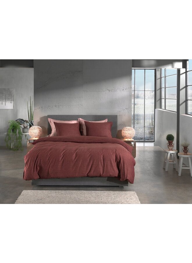 Heckett & Lane Dekbedovertrek Franela Bruin - Flanel