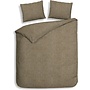 Heckett & Lane Dekbedovertrek Franela Taupe - Flanel