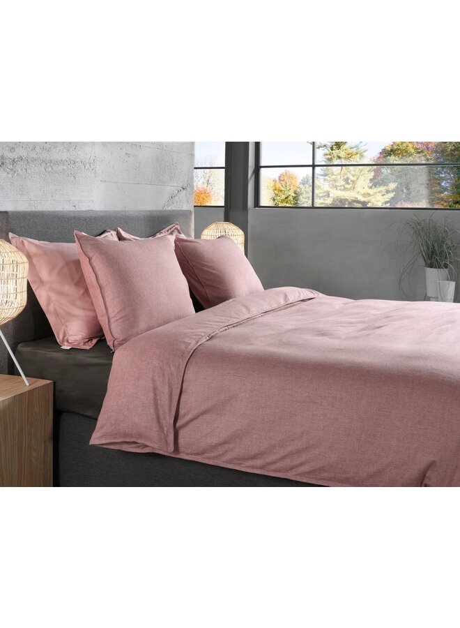 Heckett & Lane Dekbedovertrek Franela Roze - Flanel