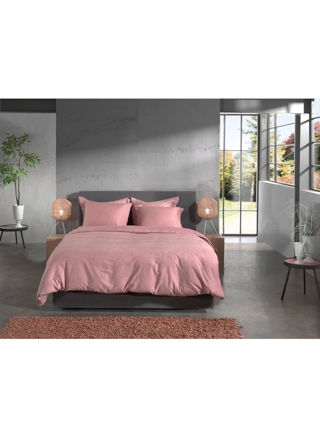 Heckett & Lane Dekbedovertrek Franela Roze - Flanel