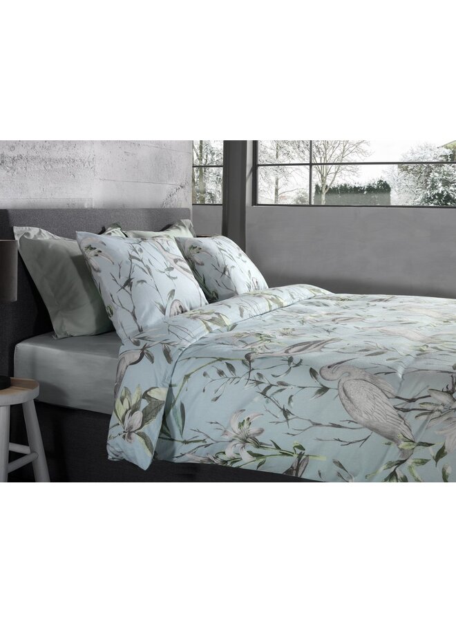 Heckett & Lane Dekbedovertrek Raven Blauw - Flanel