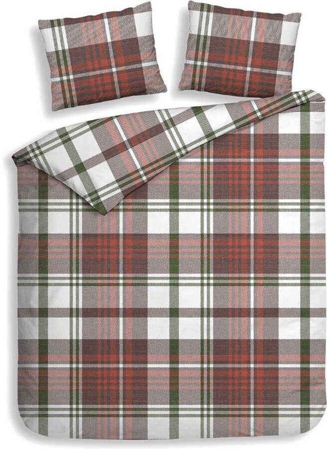 Flanel Dekbedovertrek Rood