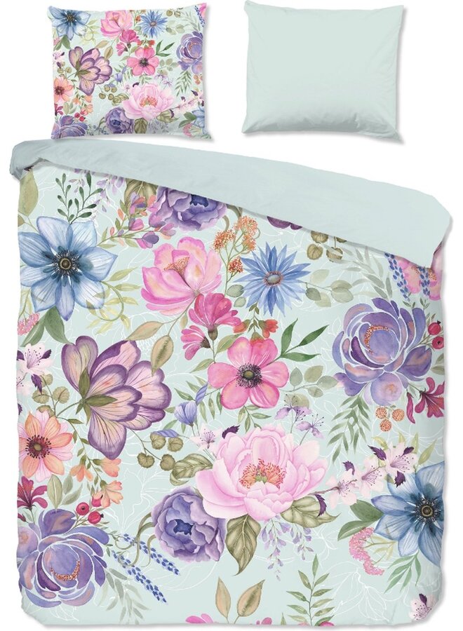 Pure Dekbedovertrek Lucy Aqua - Microvezel