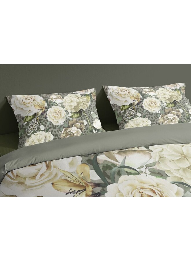 Pure Dekbedovertrek Joy Olijf - Microvezel