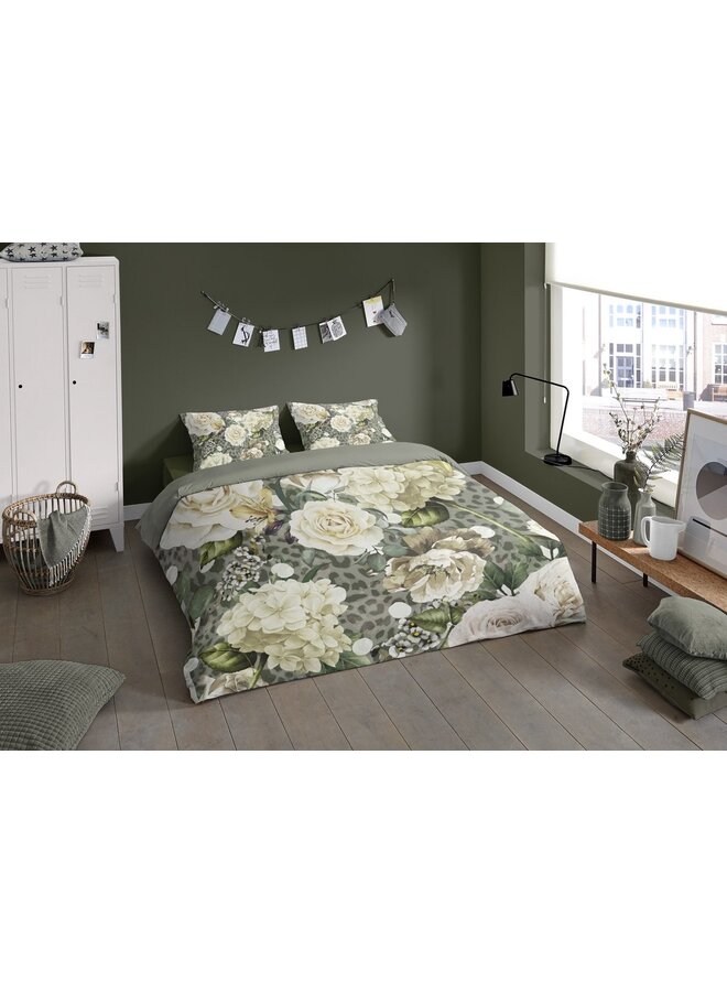 Pure Dekbedovertrek Joy Olijf - Microvezel