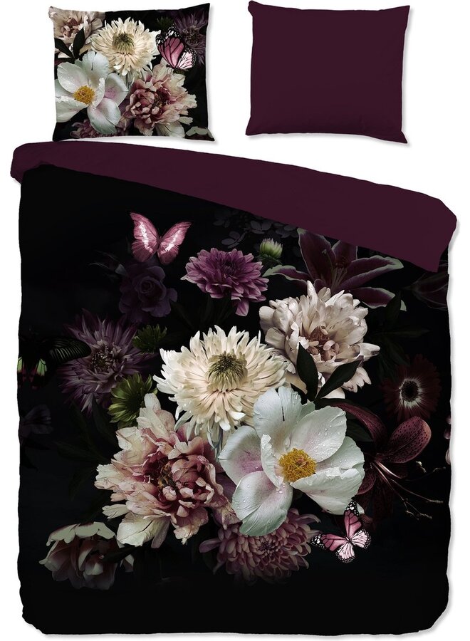 Dekbedovertrek Marleen Bordeaux - Microvezel PL1