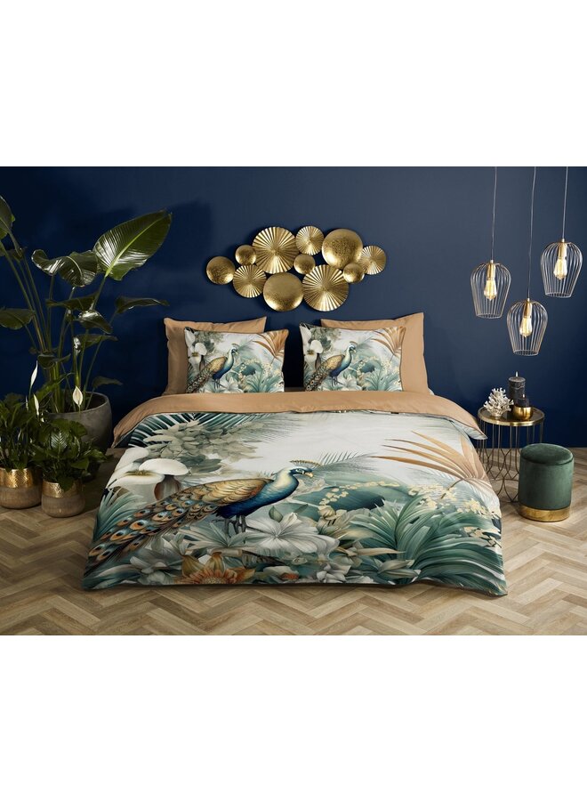 Descanso Dekbedovertrek Dana Multi - Katoensatijn