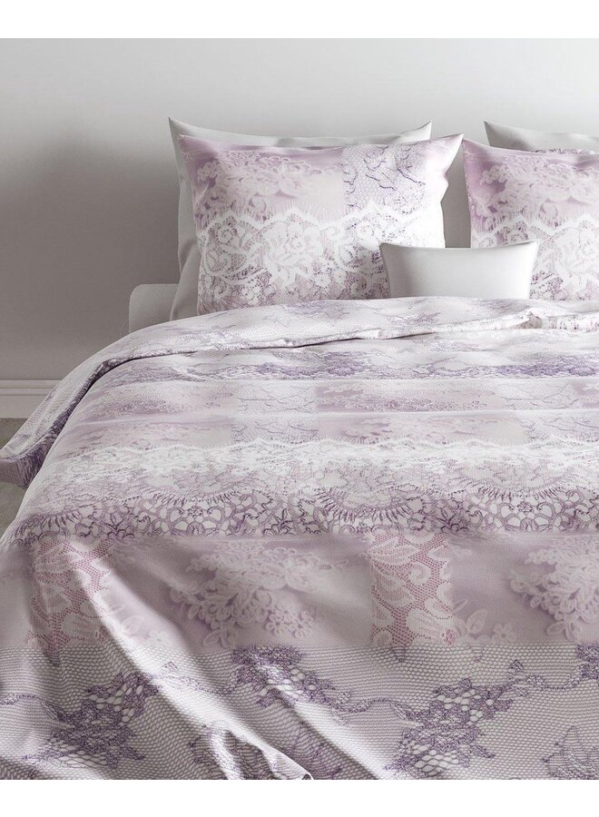 ZO! Home Dekbedovertrek Angela Lila - Katoensatijn