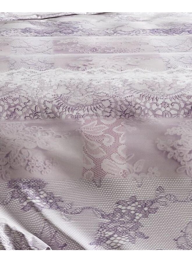 ZO! Home Dekbedovertrek Angela Lilac - Katoensatijn