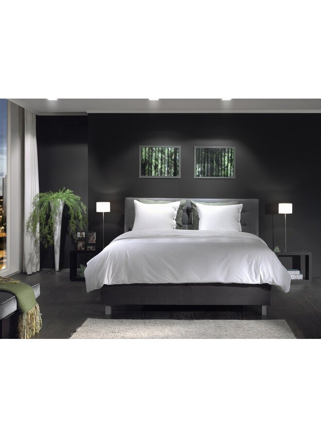 Yellow Dekbedovertrek Uni Wit - Percale Katoen