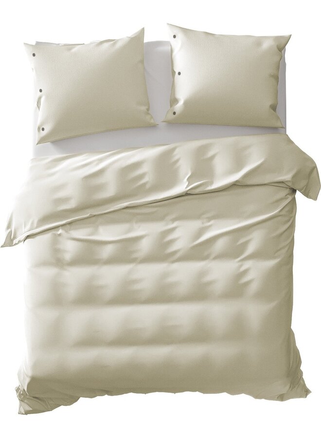 Dekbedovertrek Uni Ivoor - Percale Katoen