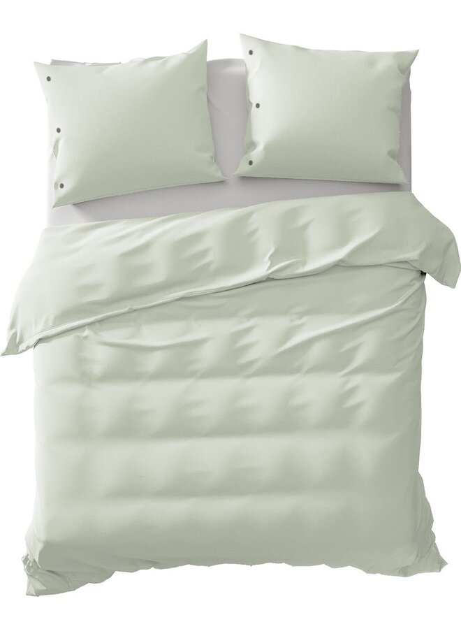 Yellow Dekbedovertrek Uni Mint Groen - Percale Katoen