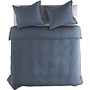 Yellow Dekbedovertrek Uni Blauw - Percale Katoen