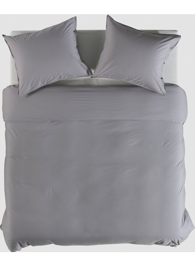 Yellow Dekbedovertrek Uni Antraciet - Percale Katoen