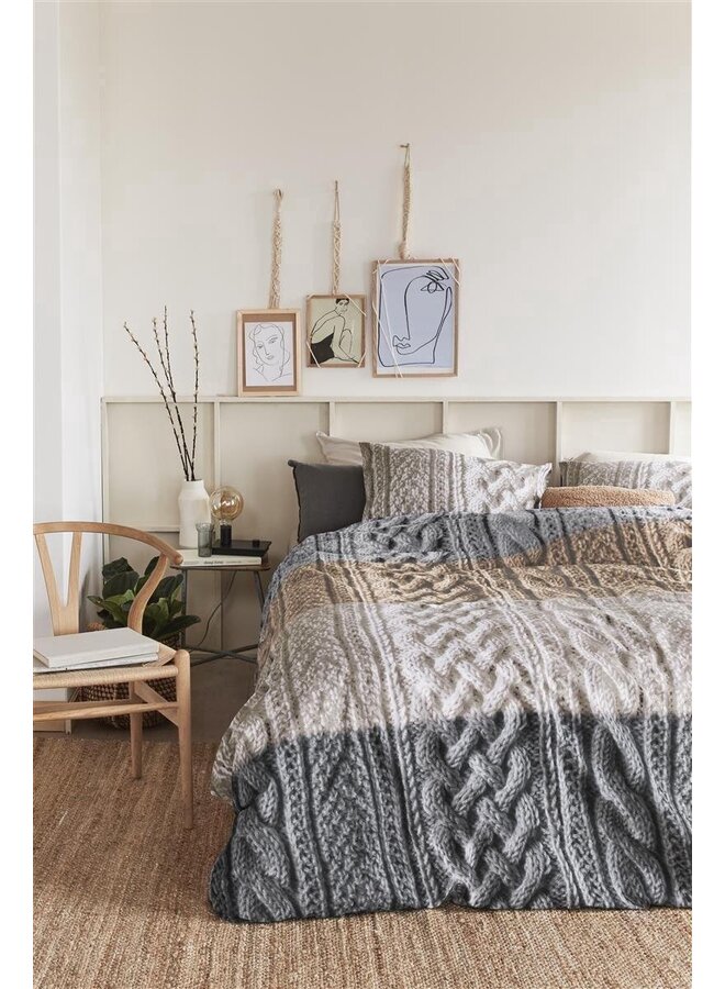 Ariadne At Home Dekbedovertrek Snug Naturel - Katoen