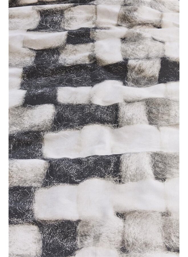 Ariadne At Home Dekbedovertrek Comfort Zwart/Wit - Katoen