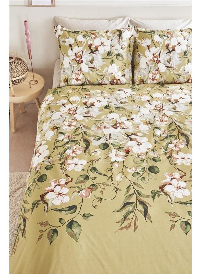 Ariadne At Home Dekbedovertrek Nostalgia Oker - Katoen