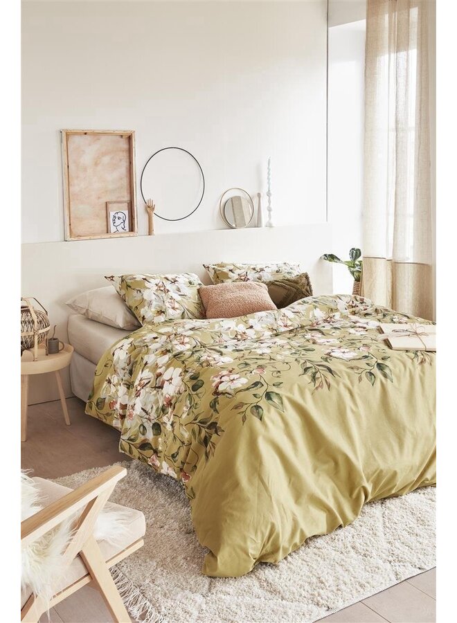 Ariadne At Home Dekbedovertrek Nostalgia Oker - Katoen