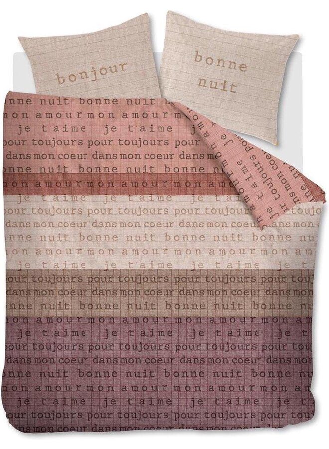 Ariadne At Home Dekbedovertrek Checks Naturel - Katoen