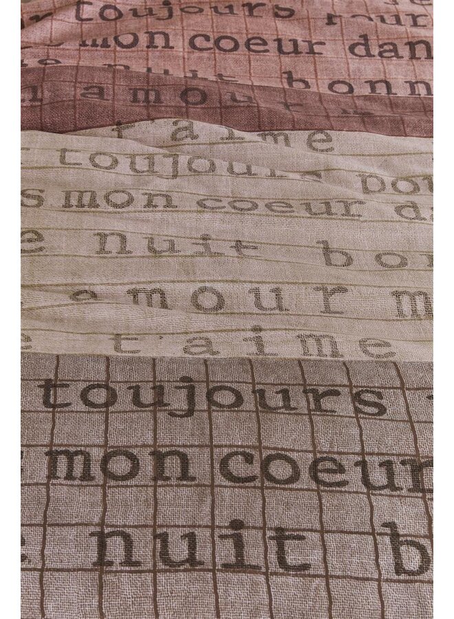 Ariadne At Home Dekbedovertrek Checks Naturel - Katoen