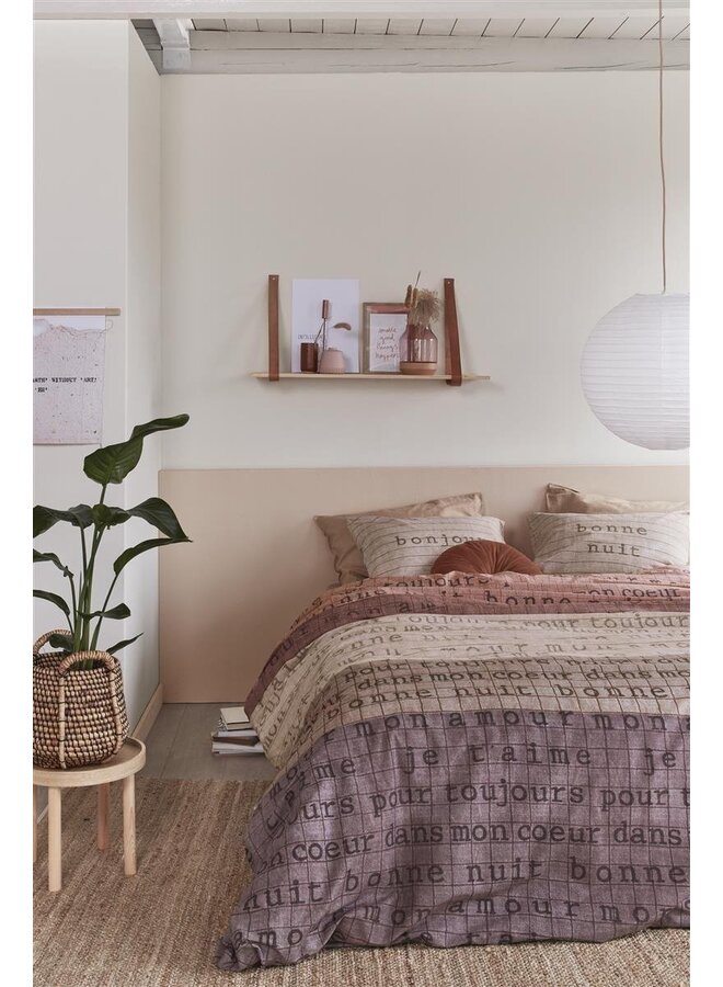 Ariadne At Home Dekbedovertrek Checks Naturel - Katoen