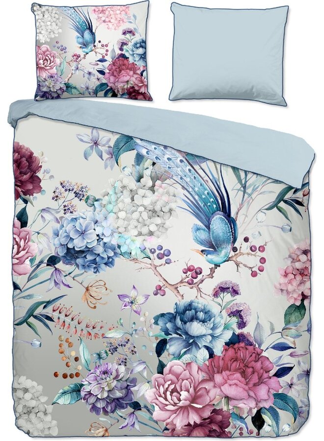 Dekbedovertrek Mondet Grijs- Biologisch Katoensatijn