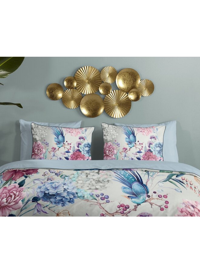 Descanso Dekbedovertrek Mondet Grijs- Biologisch Katoensatijn