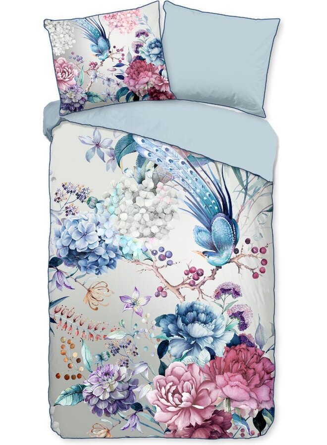 Descanso Dekbedovertrek Mondet Grijs- Biologisch Katoensatijn