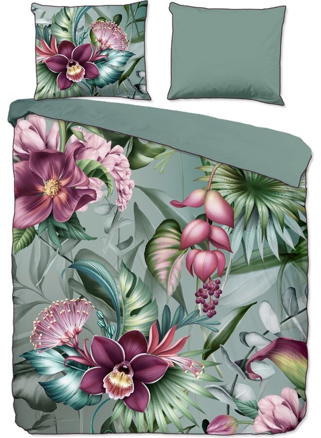 Dekbedovertrek Allison Multi - Biologisch Katoensatijn