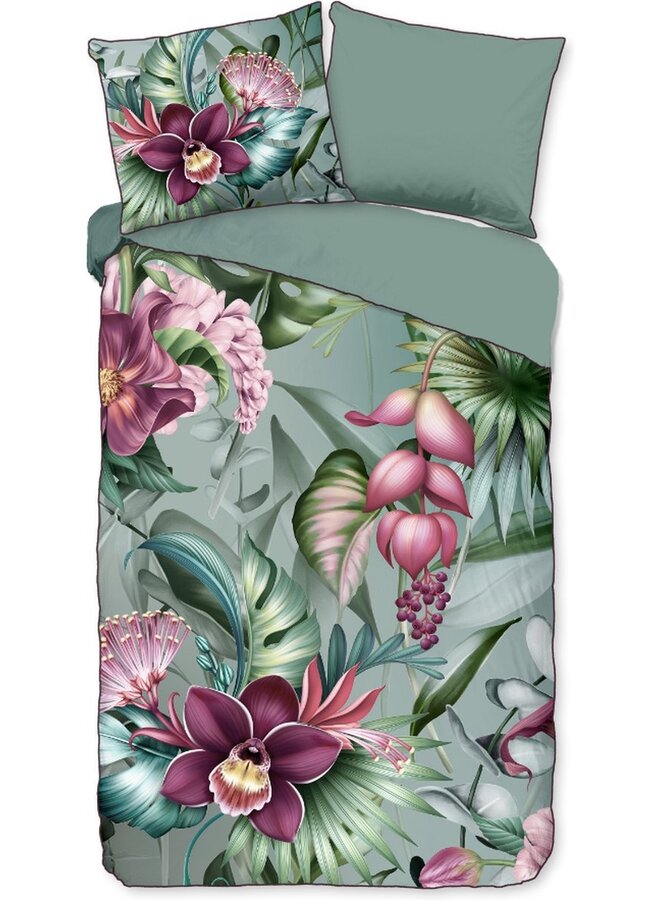 Descanso Dekbedovertrek Allison Multi - Biologisch Katoensatijn