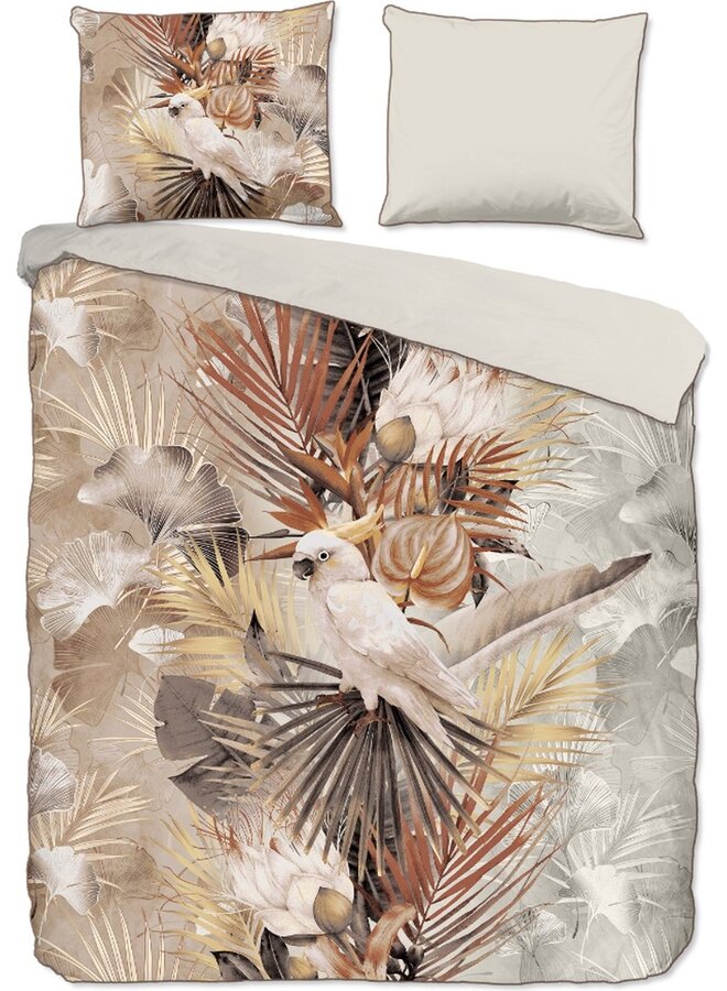 Dekbedovertrek Pippa Zand - Biologisch Katoensatijn