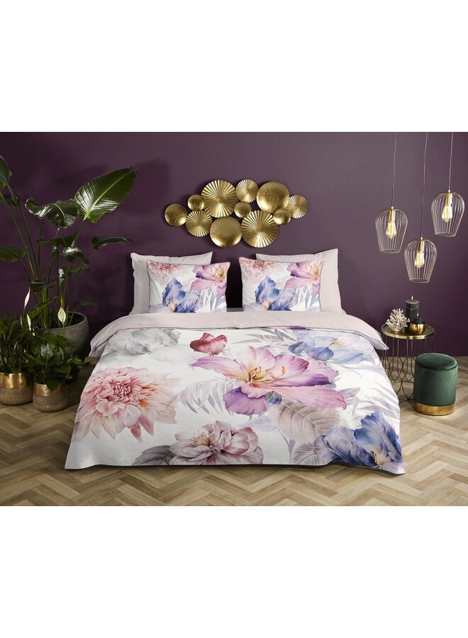 Descanso Dekbedovertrek Caen Multi - Biologisch Katoensatijn