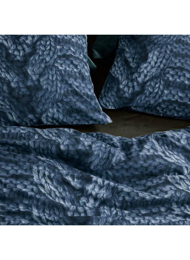 At Home Dekbedovertrek Major Blauw - Katoen