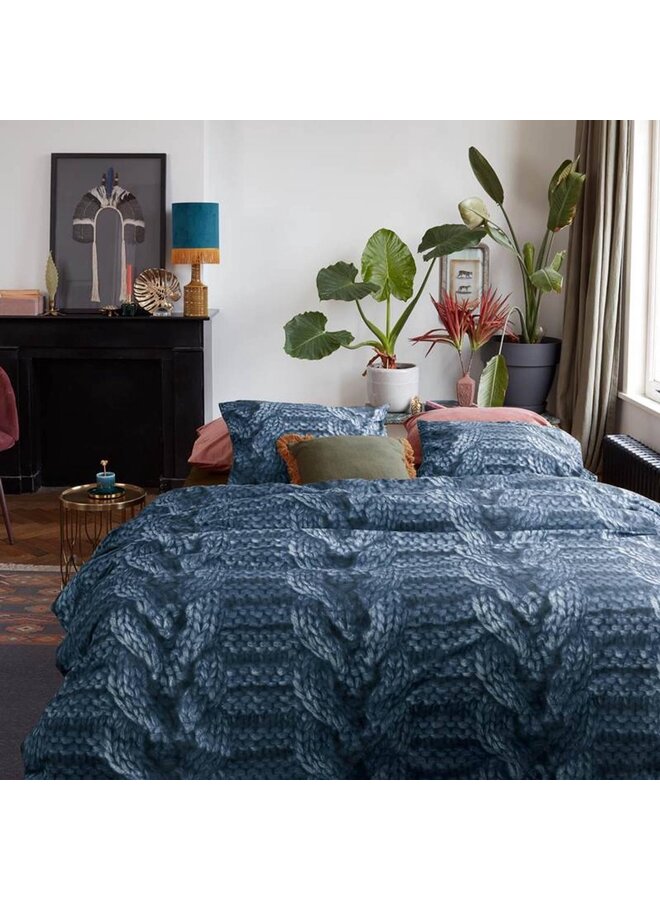 At Home Dekbedovertrek Major Blauw - Katoen