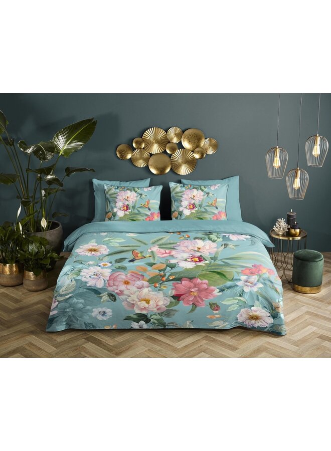 Descanso Dekbedovertrek Fungi Multi - Biologisch Katoensatijn