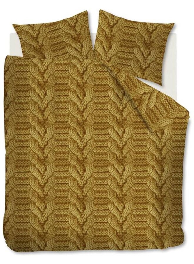 Dekbedovertrek Major Oker- Katoen