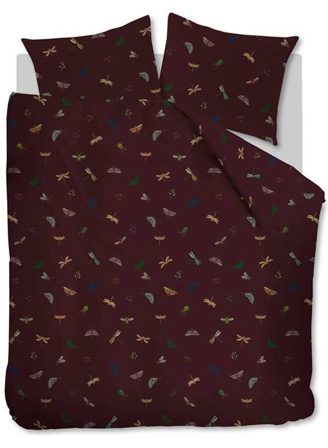 At Home Dekbedovertrek Living World Paars - Katoen