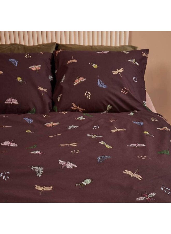 At Home Dekbedovertrek Living World Paars - Katoen