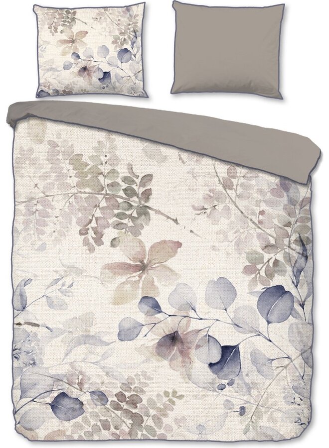 Descanso Dekbedovertrek Fivien Zand - Biologisch Katoensatijn