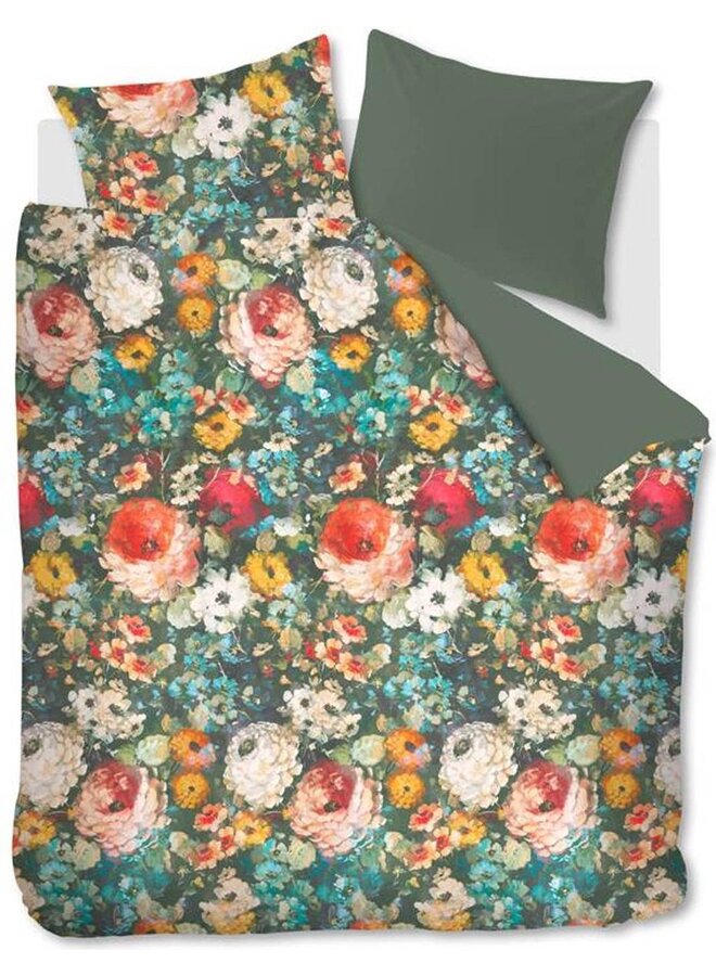 Dekbedovertrek History Groen - Katoen PL1