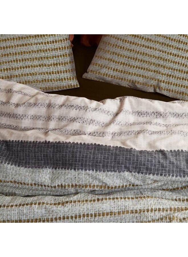 At Home Dekbedovertrek Roots Groen - Katoen