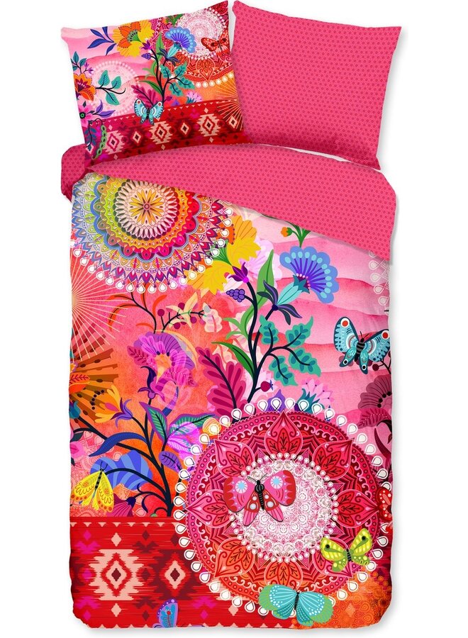 HIP Dekbedovertrek Giselah Multi - Katoensatijn